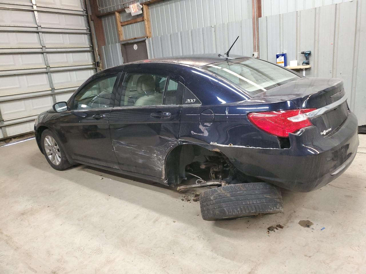 2012 Chrysler 200 VIN 1C3CCBBB7CN197999 Copart auction photo, side / mechanical damage thumbnail 2