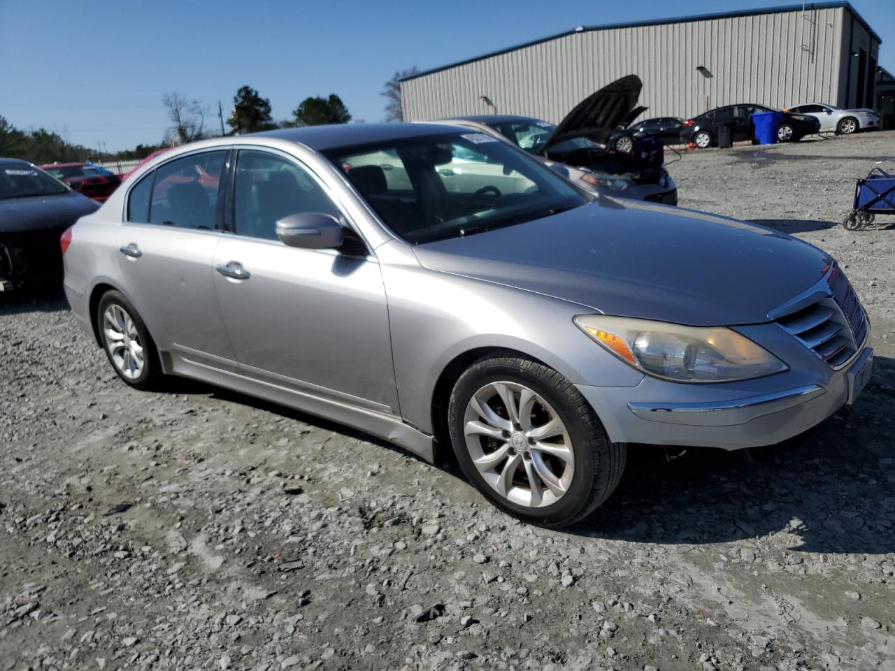 2013 Hyundai Genesis VIN KMHGC4DD2DU240767 Copart auction photo, front end damage thumbnail 4