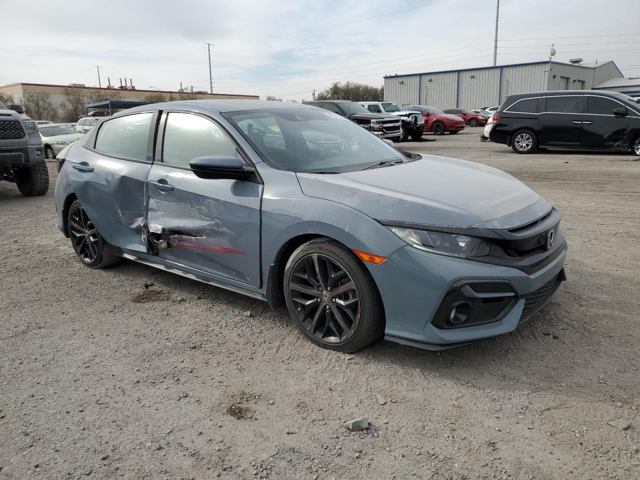 2021 Honda Civic VIN SHHFK7H48MU212462 Copart auction photo, side damage thumbnail 4