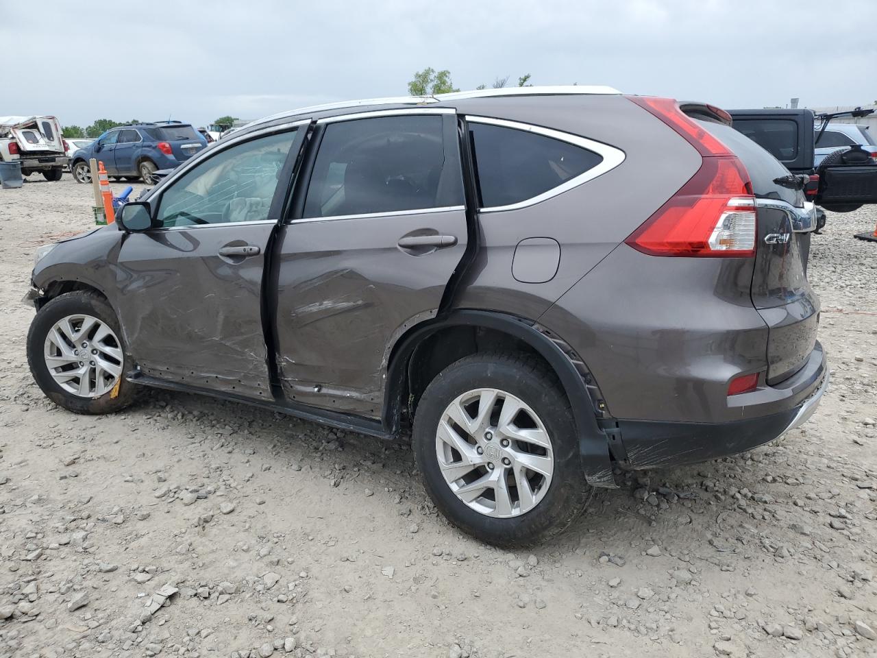 2016 Honda CR-V VIN 2HKRM3H73GH543211 Copart auction photo, all over / undercarriage damage thumbnail 2