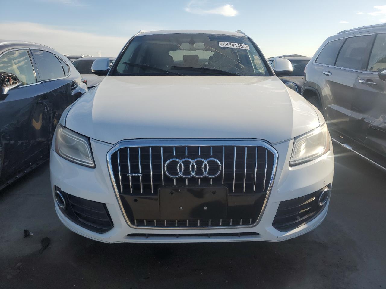 2014 Audi Q5 VIN WA1CMAFP3EA109852 Copart auction photo, front end / hail damage thumbnail 5