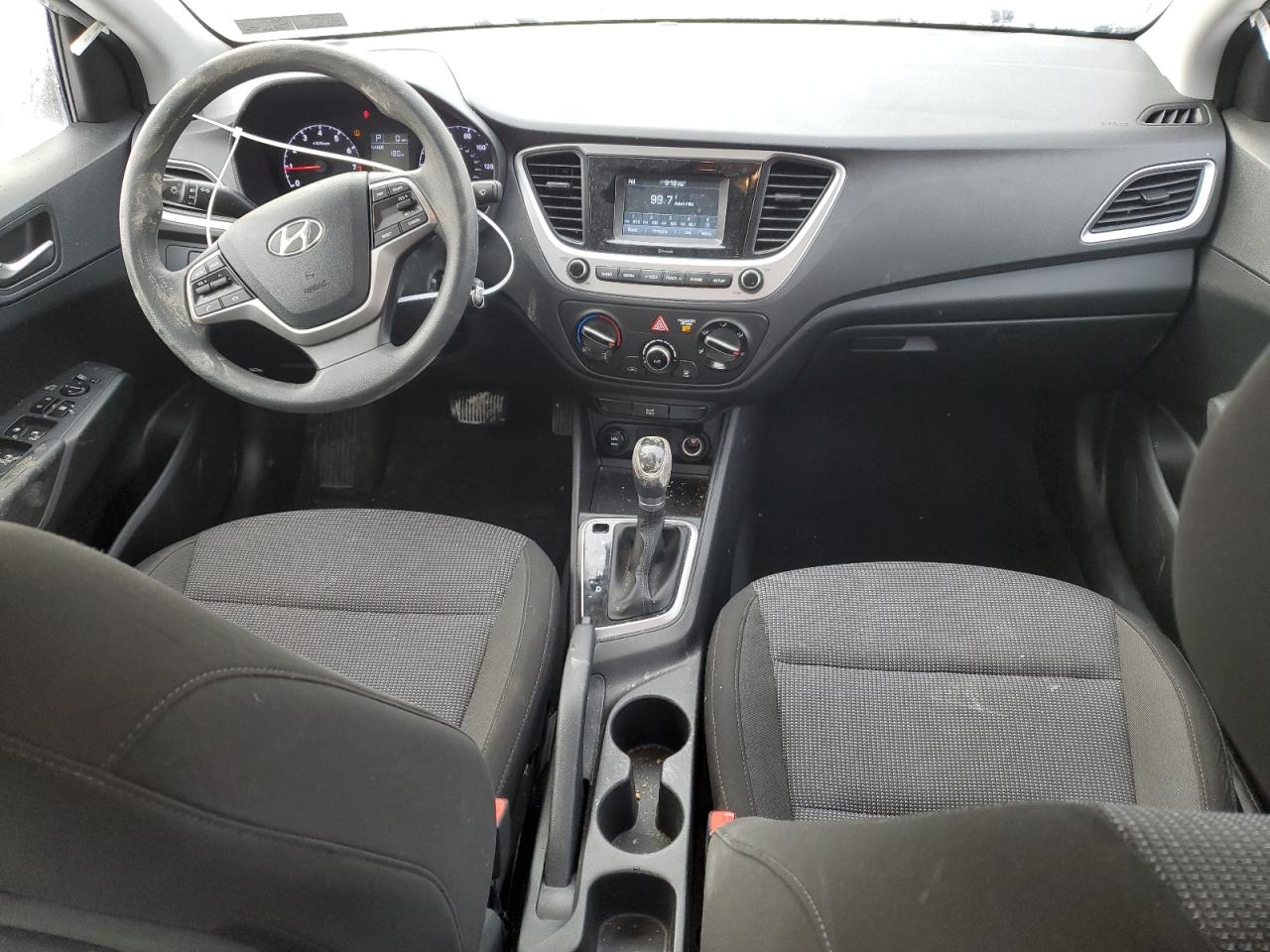 2021 Hyundai Accent VIN 3KPC24A64ME153043 Copart auction photo, front end / side damage thumbnail 8