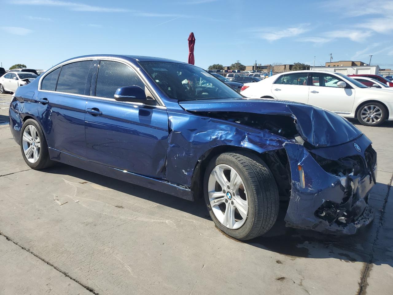 2018 BMW 3er VIN WBA8B9G55JNV00305 Copart auction photo, all over damage thumbnail 4