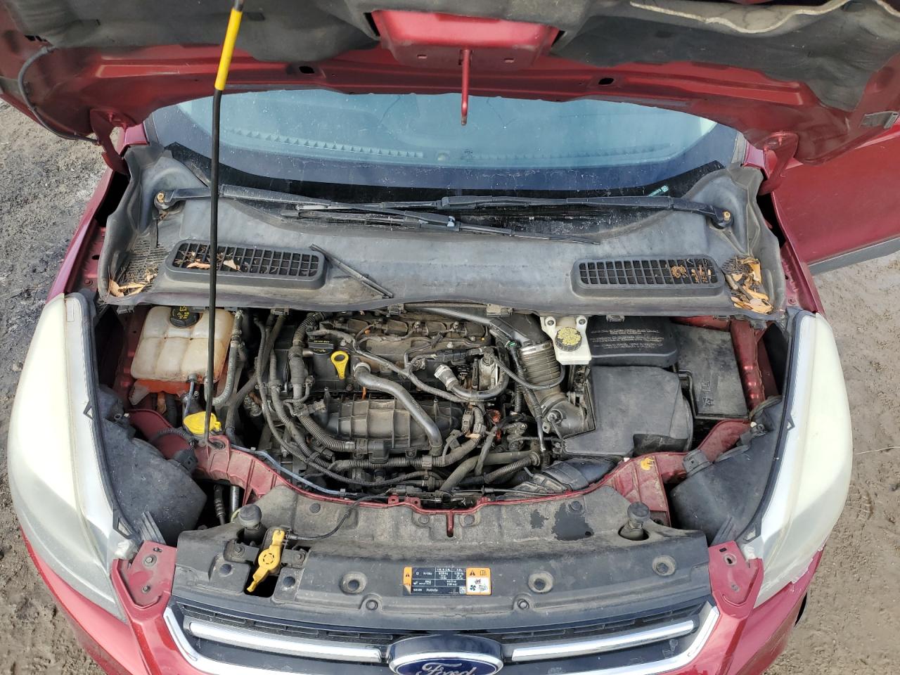 2014 Ford Escape VIN 1FMCU0JX9EUB84315 Copart auction photo, all over damage thumbnail 12