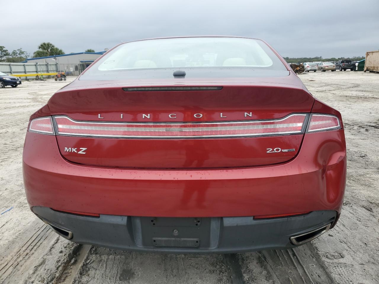 2014 Lincoln MKZ VIN 3LN6L2G98ER821786 Copart auction photo, side damage thumbnail 6