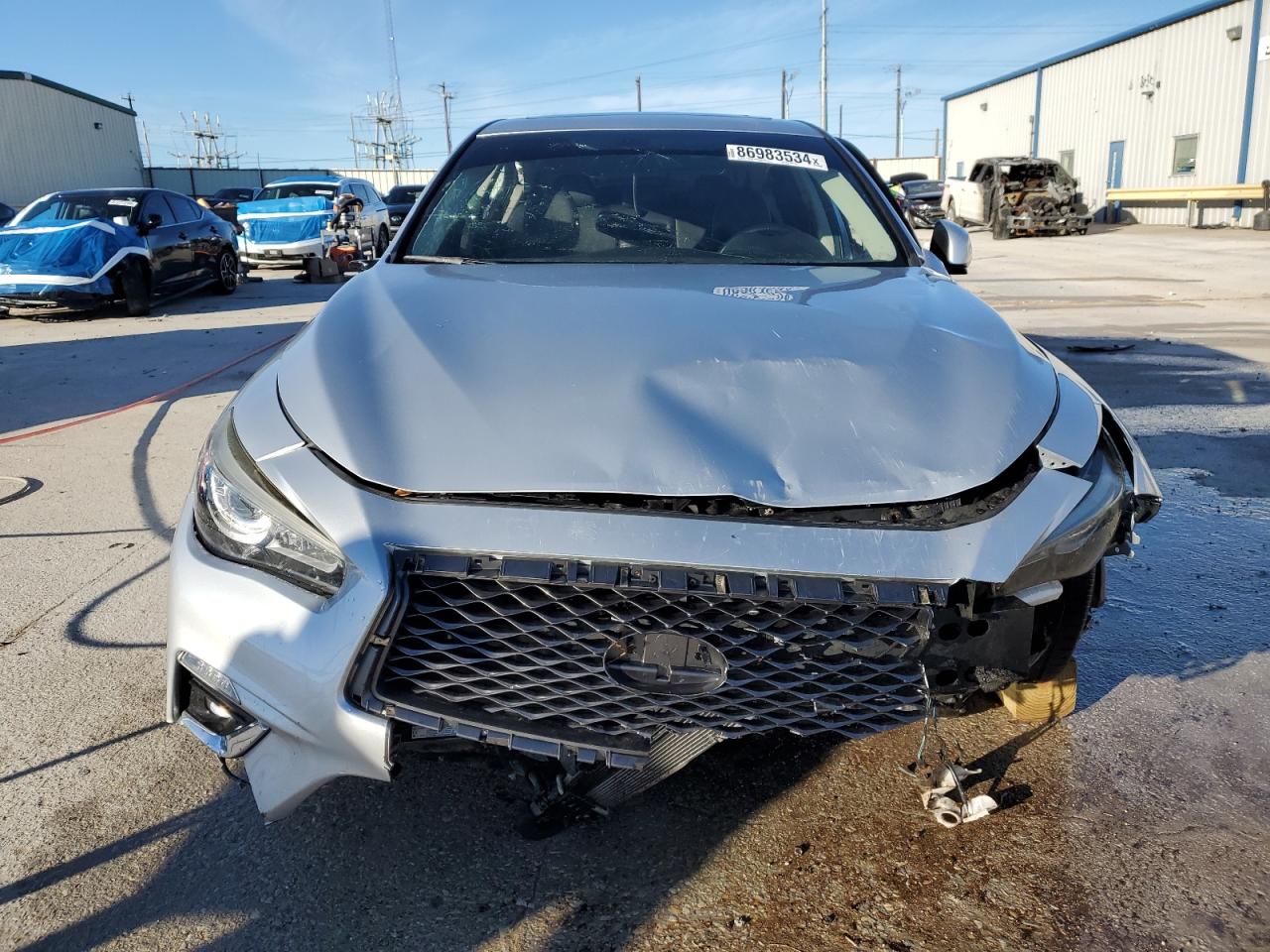 2019 Infiniti Q50 VIN JN1EV7AR7KM551201 Copart auction photo, all over damage thumbnail 5