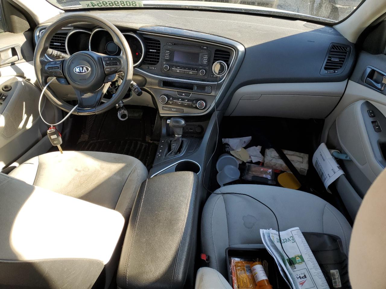 2014 KIA Optima VIN 5XXGM4A7XEG320518 Copart auction photo, vandalism damage thumbnail 8