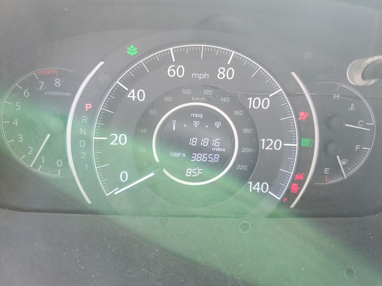 2013 Honda CR-V VIN 5J6RM4H75DL072850 Copart auction photo, mechanical / front end damage thumbnail 9