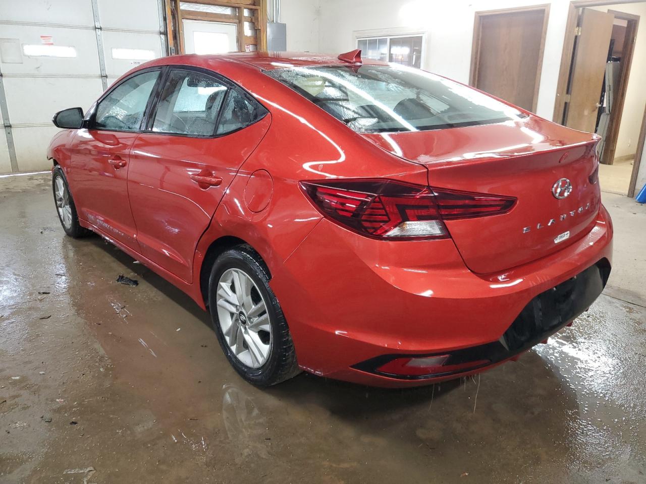 2020 Hyundai Elantra VIN KMHD84LFXLU000162 Copart auction photo, front end / rear end damage thumbnail 2