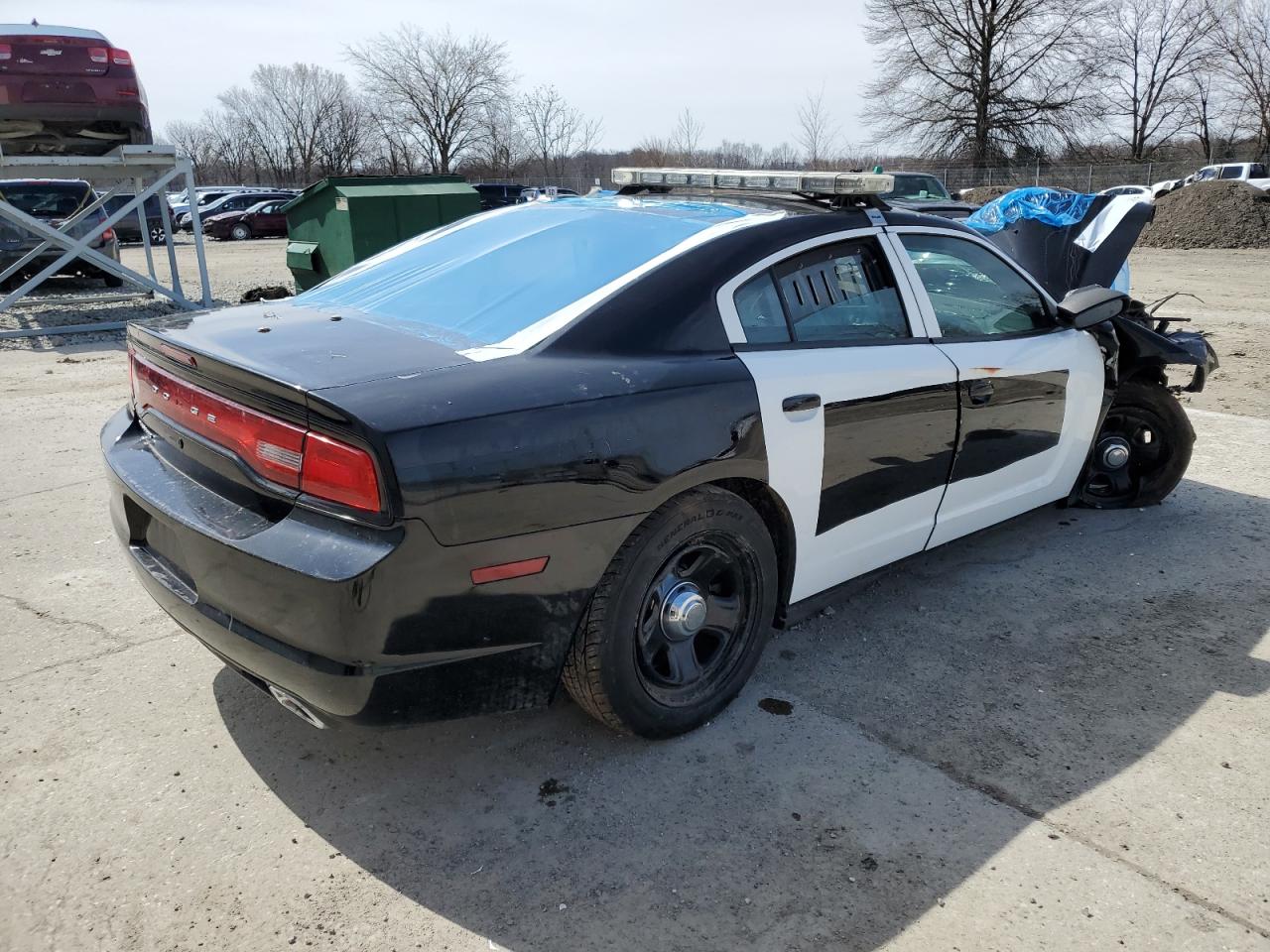 2012 Dodge Charger VIN 2C3CDXAG0CH145226 Copart auction photo, front end / all over damage thumbnail 3