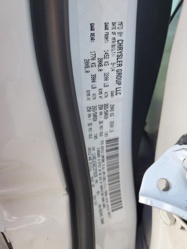 2014 Dodge Durango VIN 1C4RDJEG6EC979228 Copart auction photo, side damage thumbnail 13