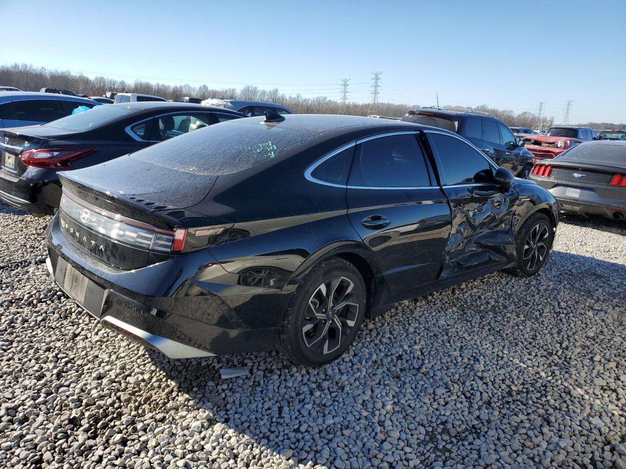 2024 Hyundai Sonata VIN KMHL64JA2RA366474 Copart auction photo, side damage thumbnail 3