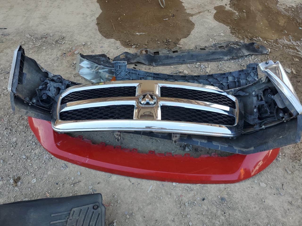 2014 RAM 1500 VIN 1C6RR7GG9ES189761 Copart auction photo, front end damage thumbnail 12
