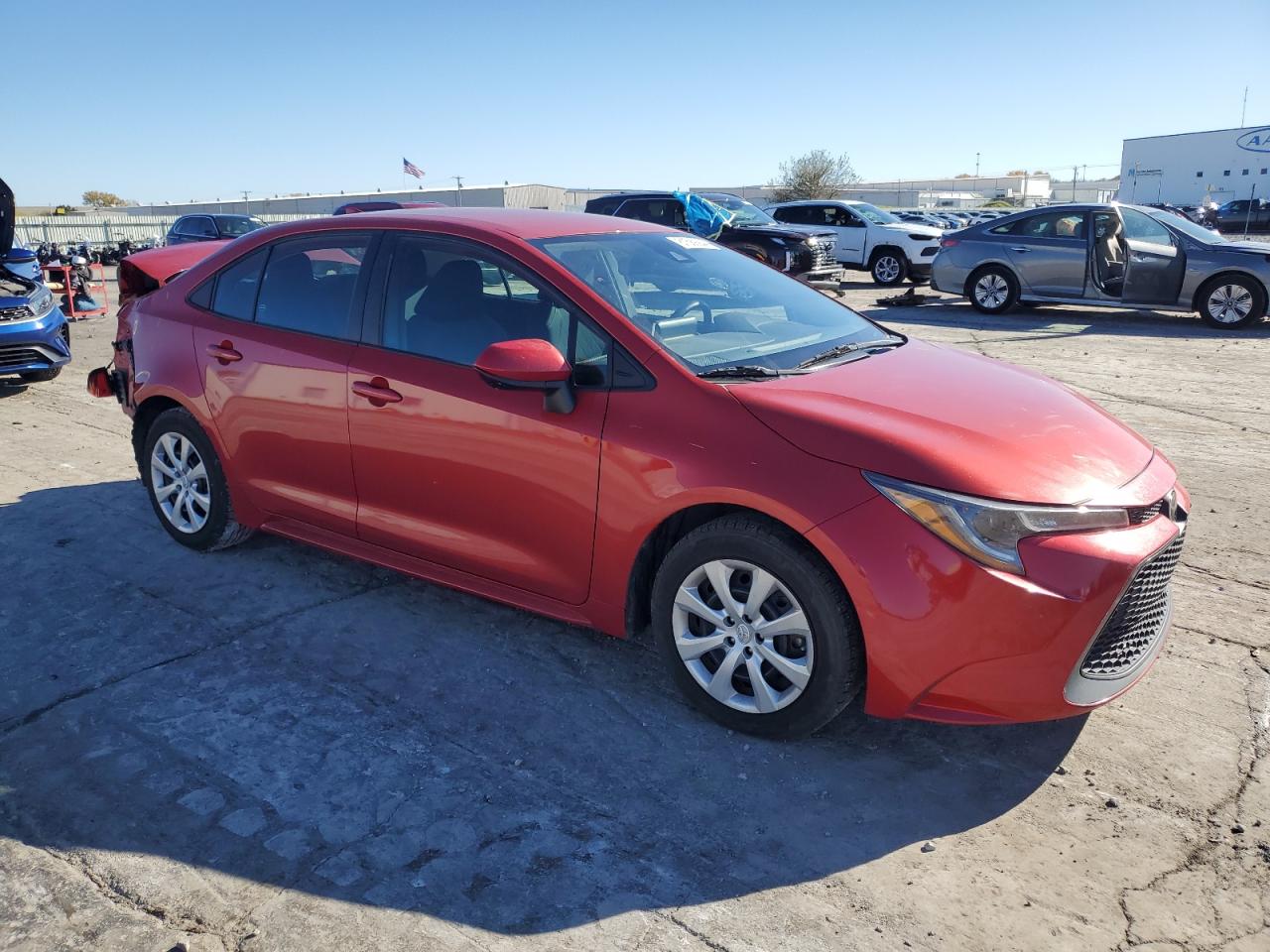 2021 Toyota Corolla VIN 5YFEPMAE5MP251319 Copart auction photo, rear end / hail damage thumbnail 4