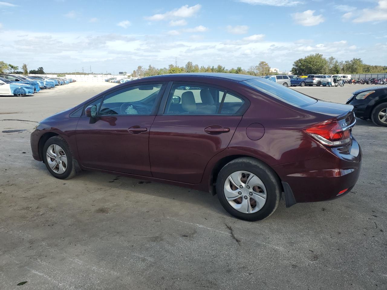 2015 Honda Civic VIN 19XFB2F58FE029927 Copart auction photo, minor dent/scratches damage thumbnail 2