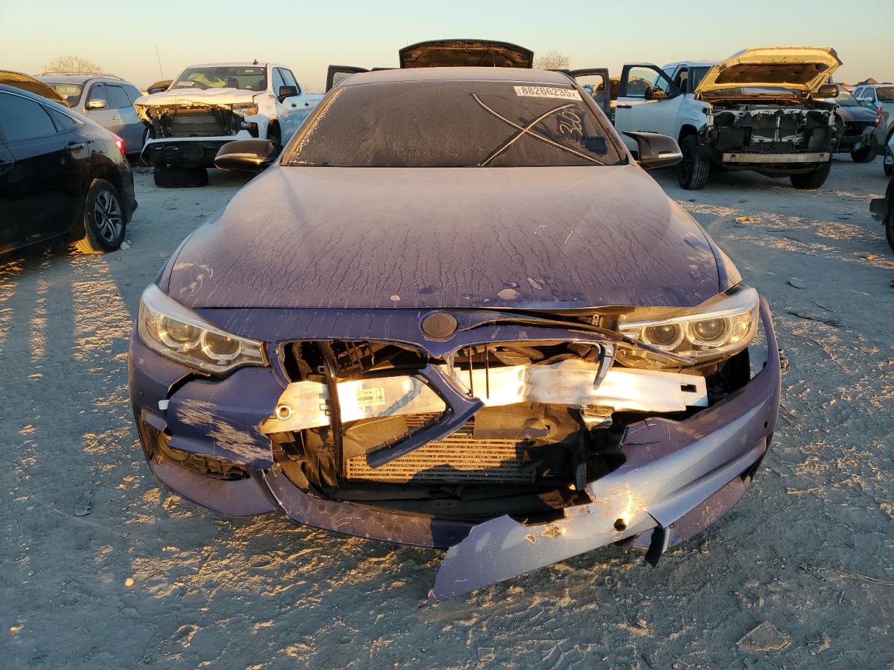 2016 BMW 4er VIN WBA4B1C56GG242878 Copart auction photo, front end / minor dent/scratches damage thumbnail 5