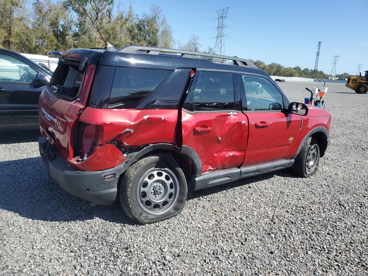 2021 Ford Bronco VIN 3FMCR9D99MRA44340 Copart auction photo, side / rear end damage thumbnail 3