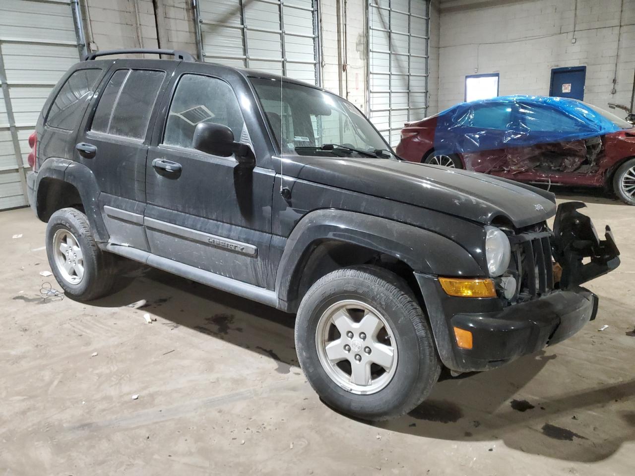 2007 Jeep Liberty (North America) VIN 1J4GL48K97W703200 Copart auction photo, all over damage thumbnail 4