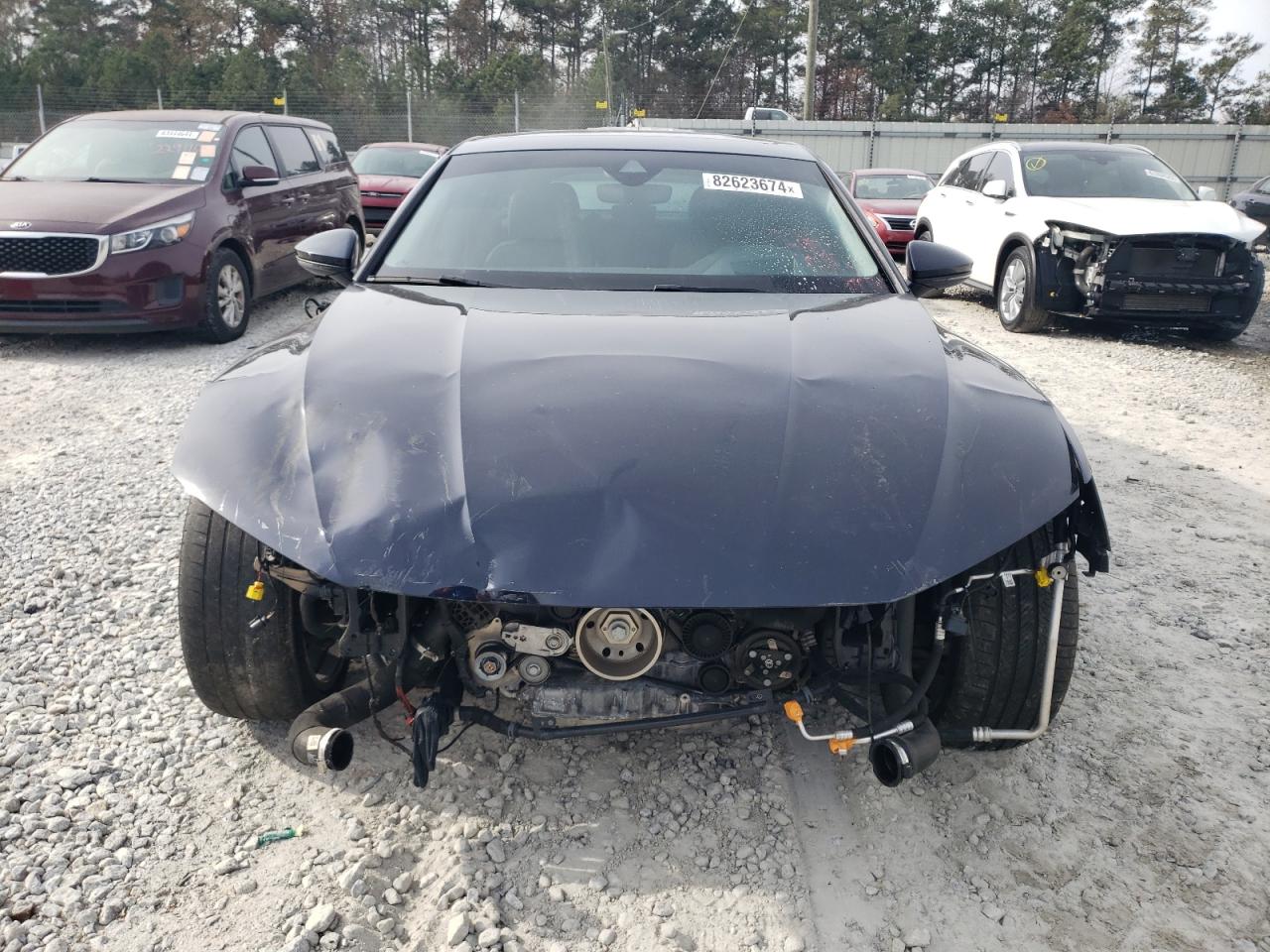 2022 Audi A7 VIN WAUV2BF26NN037484 Copart auction photo, front end / minor dent/scratches damage thumbnail 5