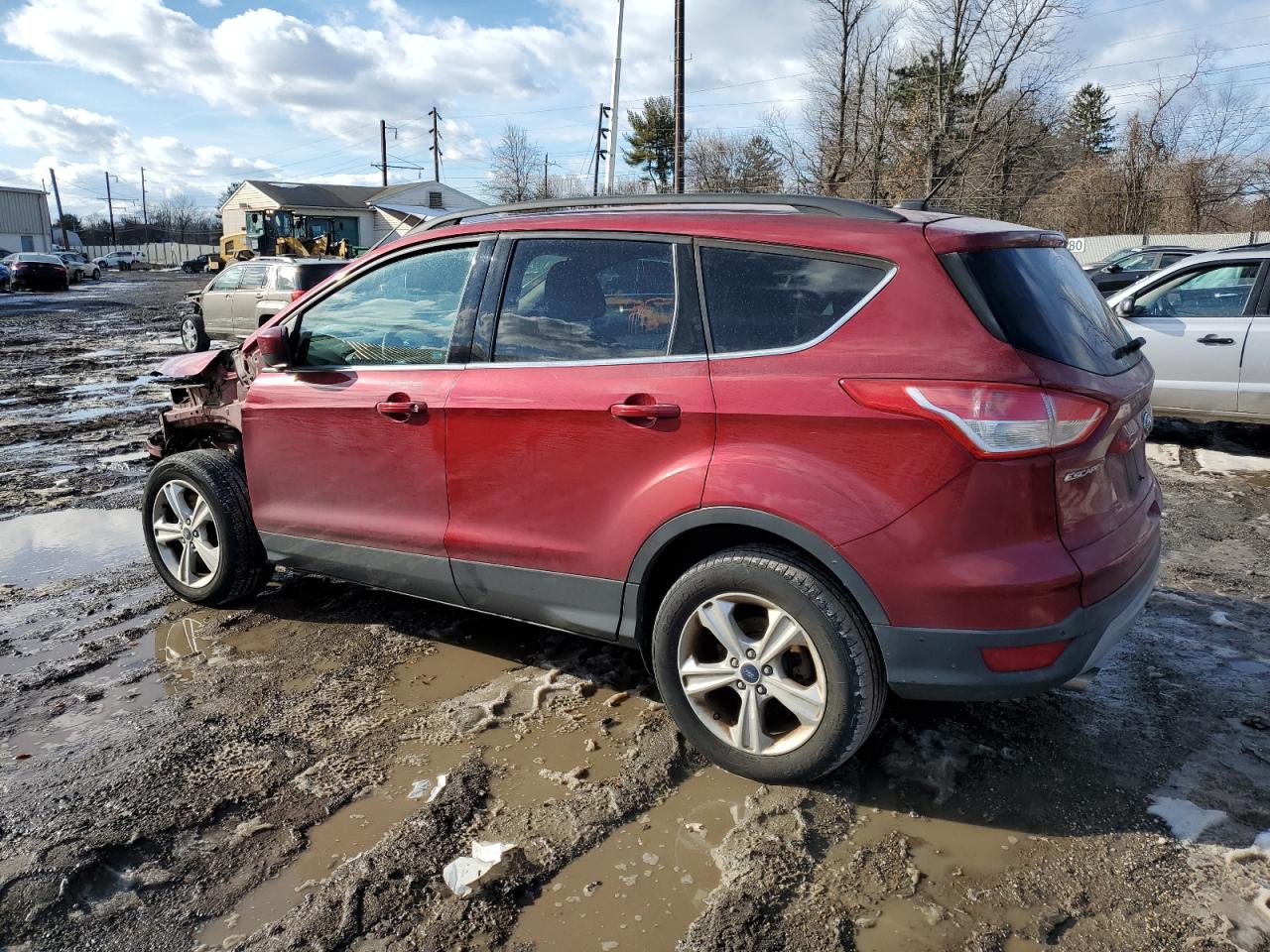 2014 Ford Escape VIN 1FMCU9GXXEUA34371 Copart auction photo, front end / side damage thumbnail 2