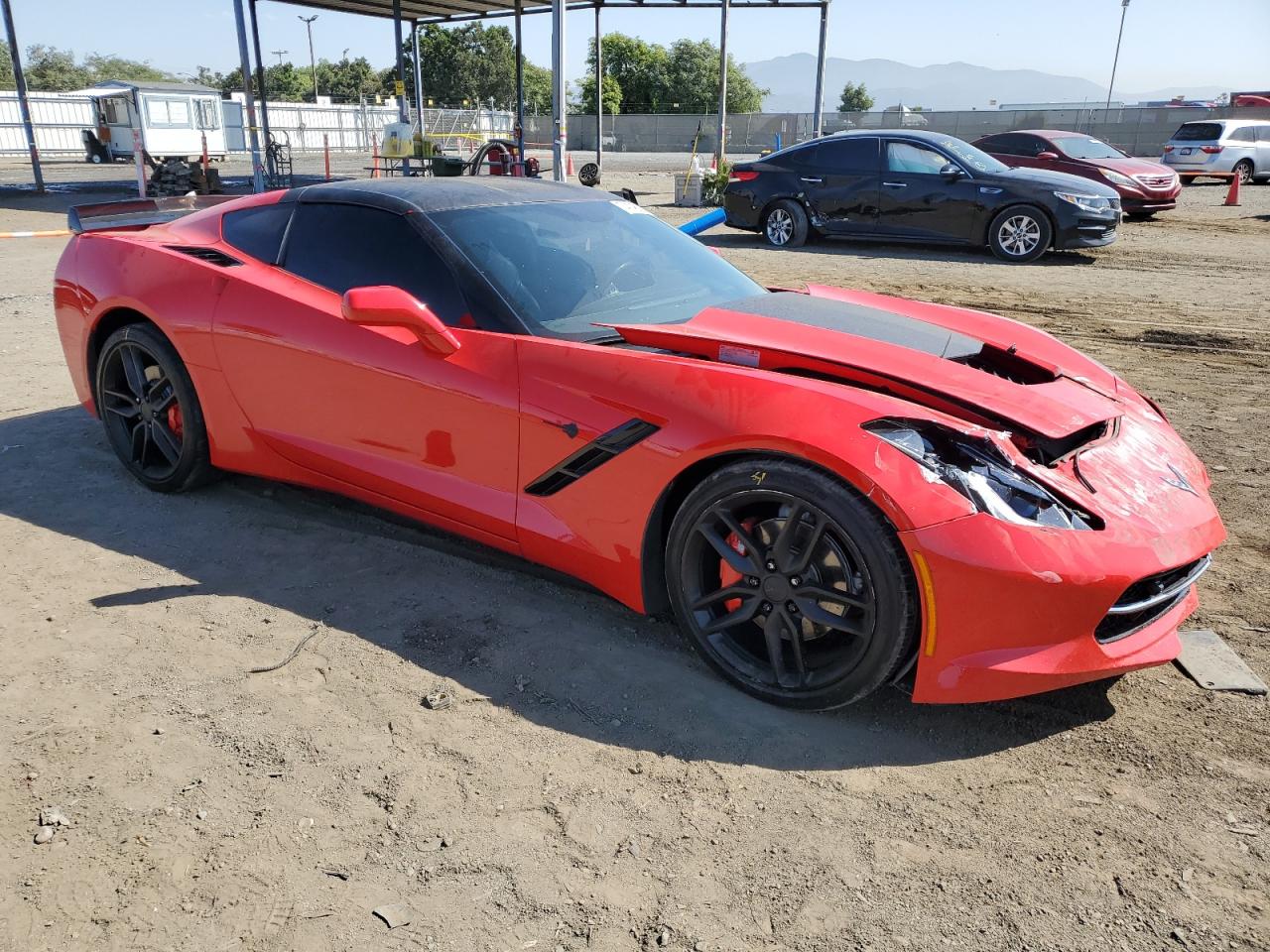 2019 Chevrolet Corvette VIN 1G1YF2D73K5117509 Copart auction photo, front end damage thumbnail 4