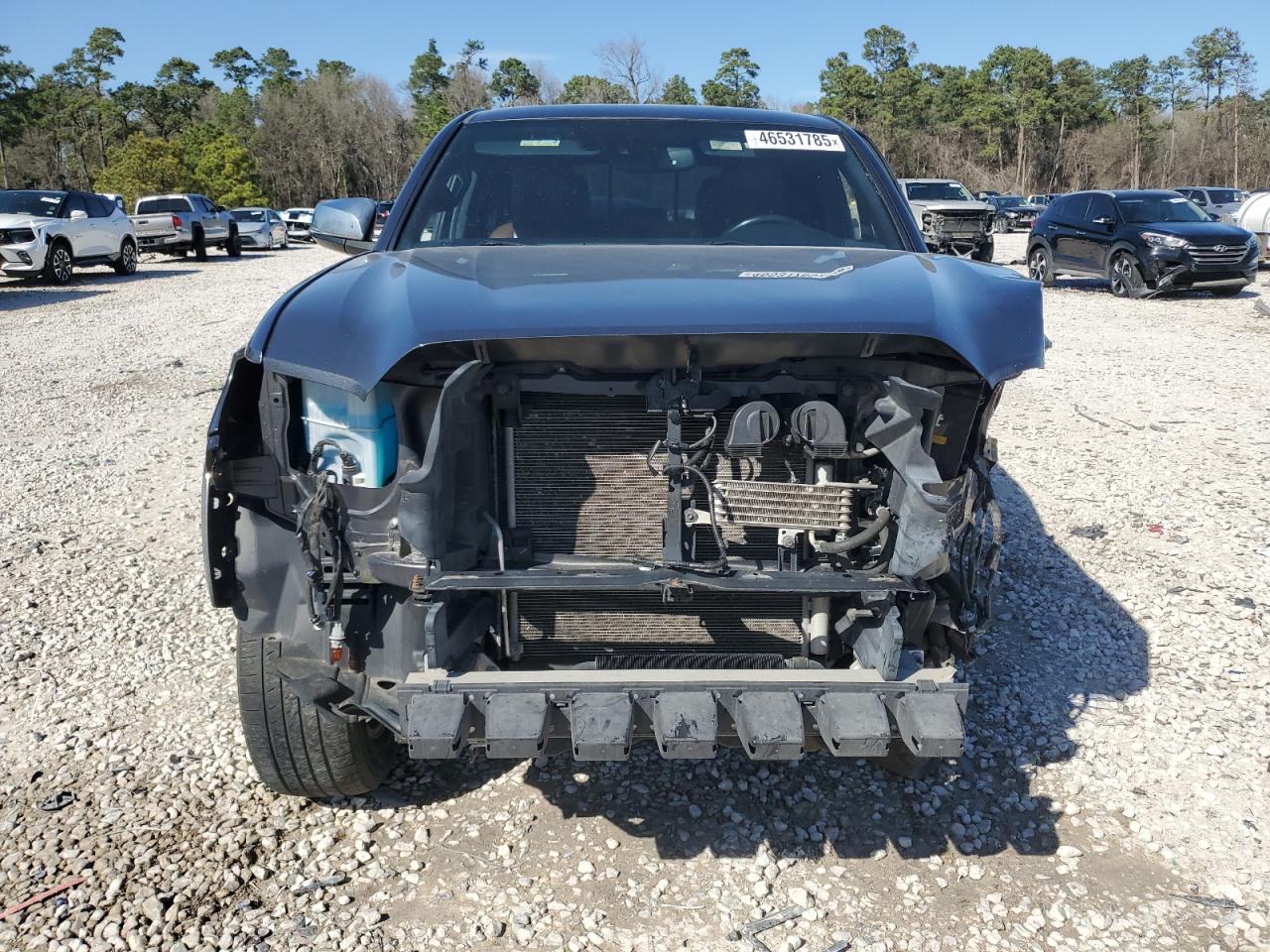 2019 Toyota Tacoma VIN 3TMGZ5AN7KM269334 Copart auction photo, side / front end damage thumbnail 5