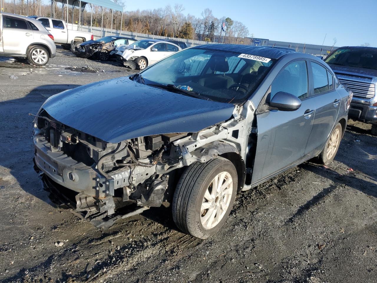 2012 Mazda 3 VIN JM1BL1V7XC1664882