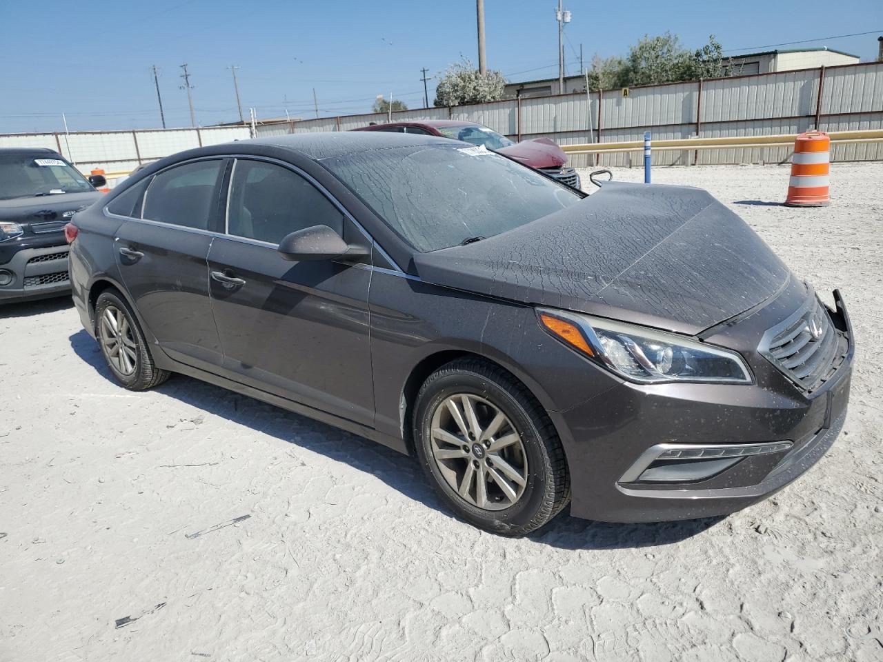 2015 Hyundai Sonata VIN 5NPE24AF0FH233060 Copart auction photo, front end / minor dent/scratches damage thumbnail 4