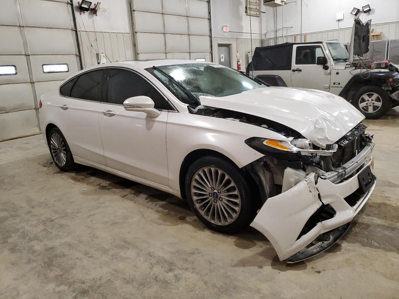 2014 Ford Fusion VIN 3FA6P0K91ER268408 Copart auction photo, front end / minor dent/scratches damage thumbnail 4