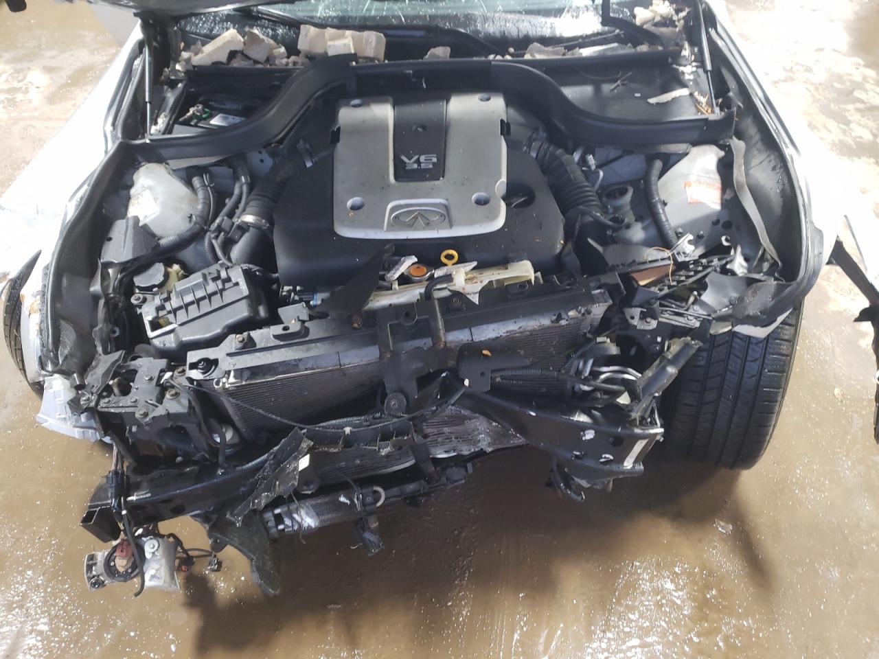 2007 Infiniti G VIN JNKBV61FX7M811841 Copart auction photo, front end / side damage thumbnail 11