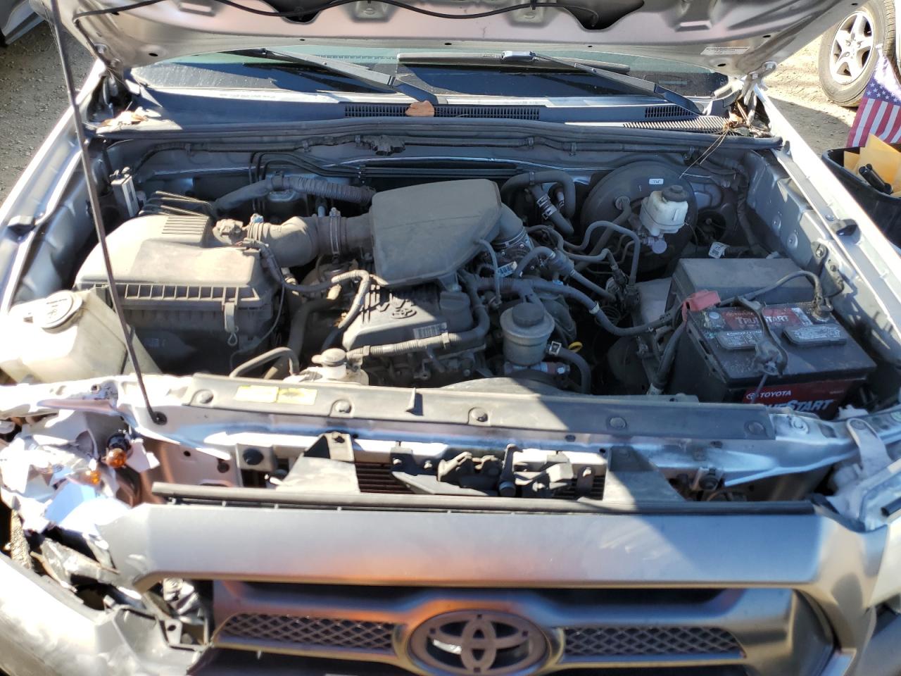 2013 Toyota Tacoma VIN 5TFTX4CNXDX022091 Copart auction photo, front end / side damage thumbnail 11