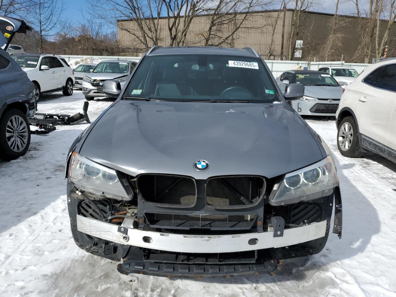 2014 BMW X3 VIN 5UXWX7C55E0E76050 Copart auction photo, front end damage thumbnail 5