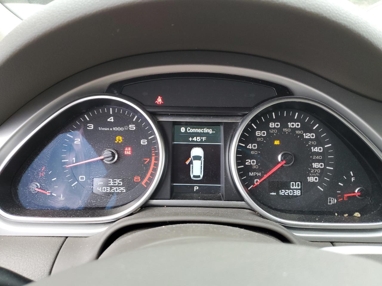 2015 Audi Q7 VIN WA1LGAFE9FD031082 Copart auction photo, rear end damage thumbnail 9