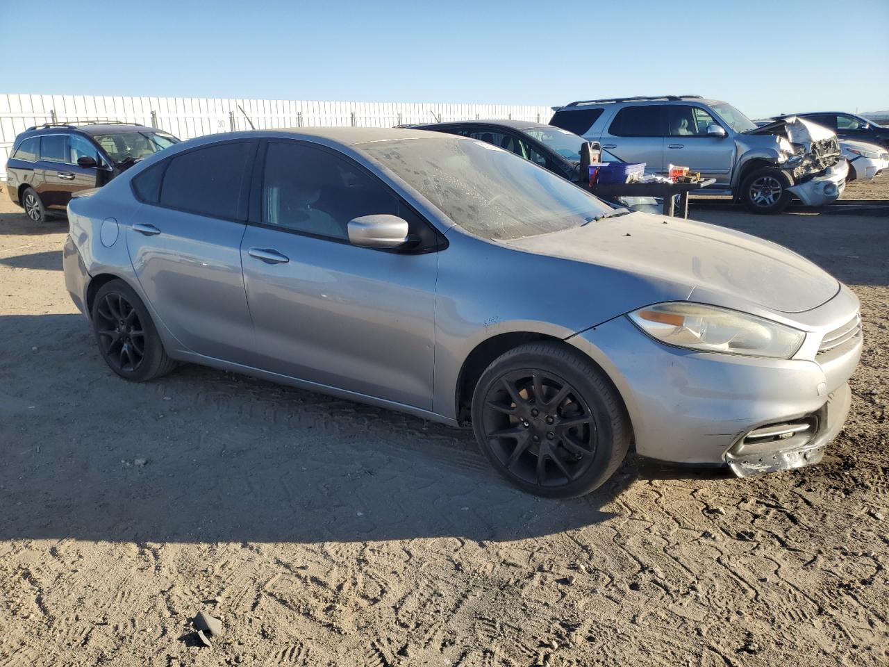 2014 Dodge Dart VIN 1C3CDFAA7ED791613 Copart auction photo, side damage thumbnail 4