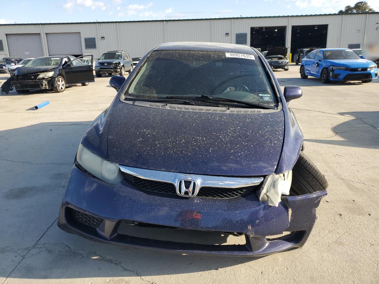 2009 Honda Civic VIN 2HGFA16629H546141 Copart auction photo, front end damage thumbnail 5
