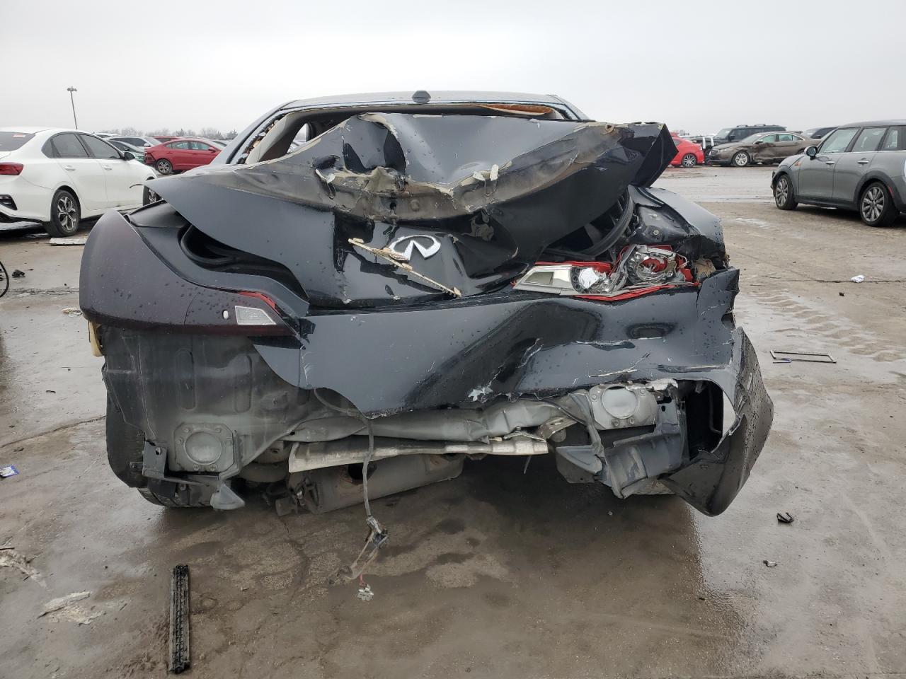 2008 Infiniti G VIN JNKCV64E88M100695 Copart auction photo, rear end / hail damage thumbnail 6