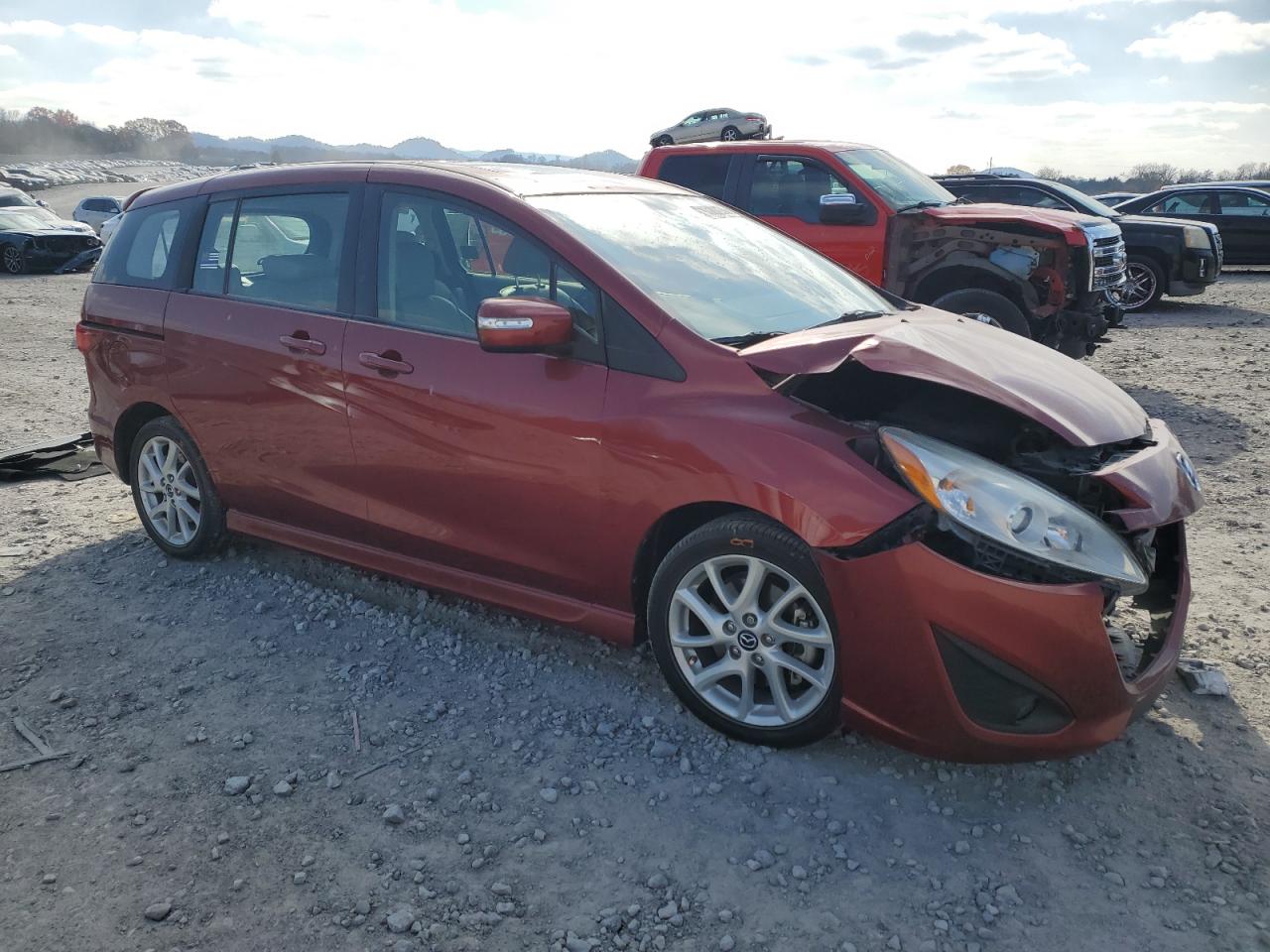 2015 Mazda 5 VIN JM1CW2DL9F0182785 Copart auction photo, front end damage thumbnail 4