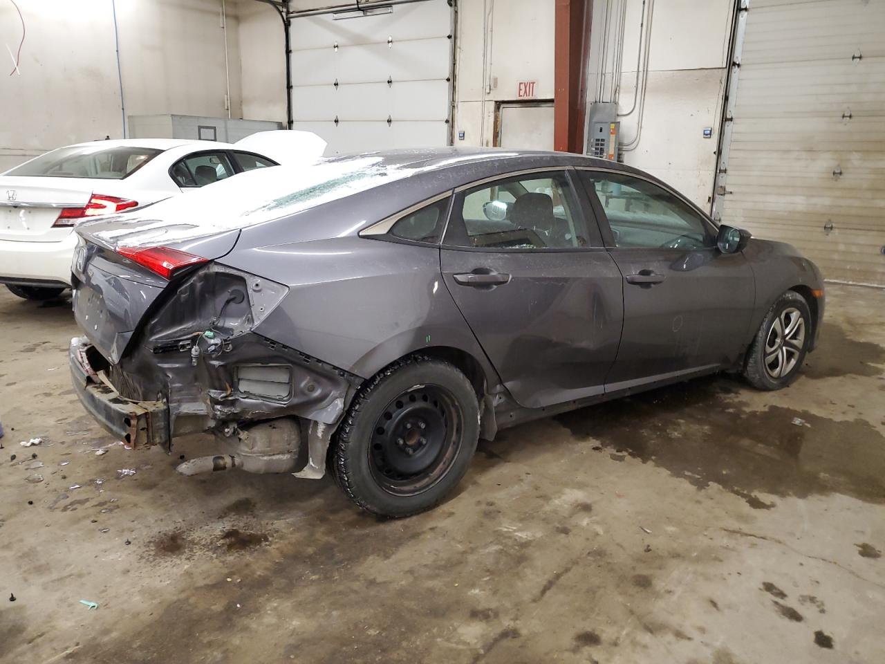 2018 Honda Civic VIN 2HGFC2F56JH572219 Copart auction photo, rear end / side damage thumbnail 3