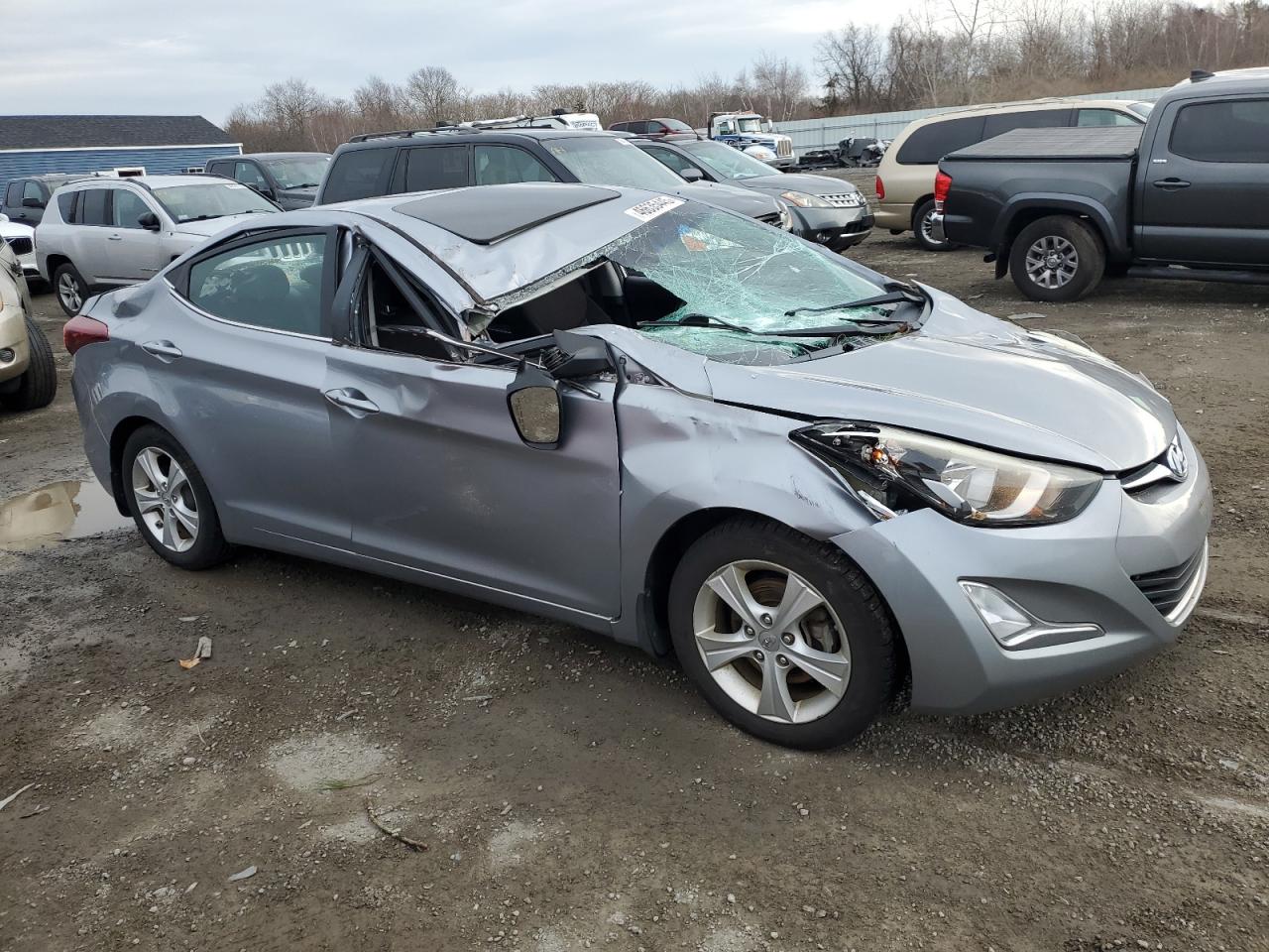2016 Hyundai Elantra VIN 5NPDH4AE4GH670708 Copart auction photo, rollover / minor dent/scratches damage thumbnail 4