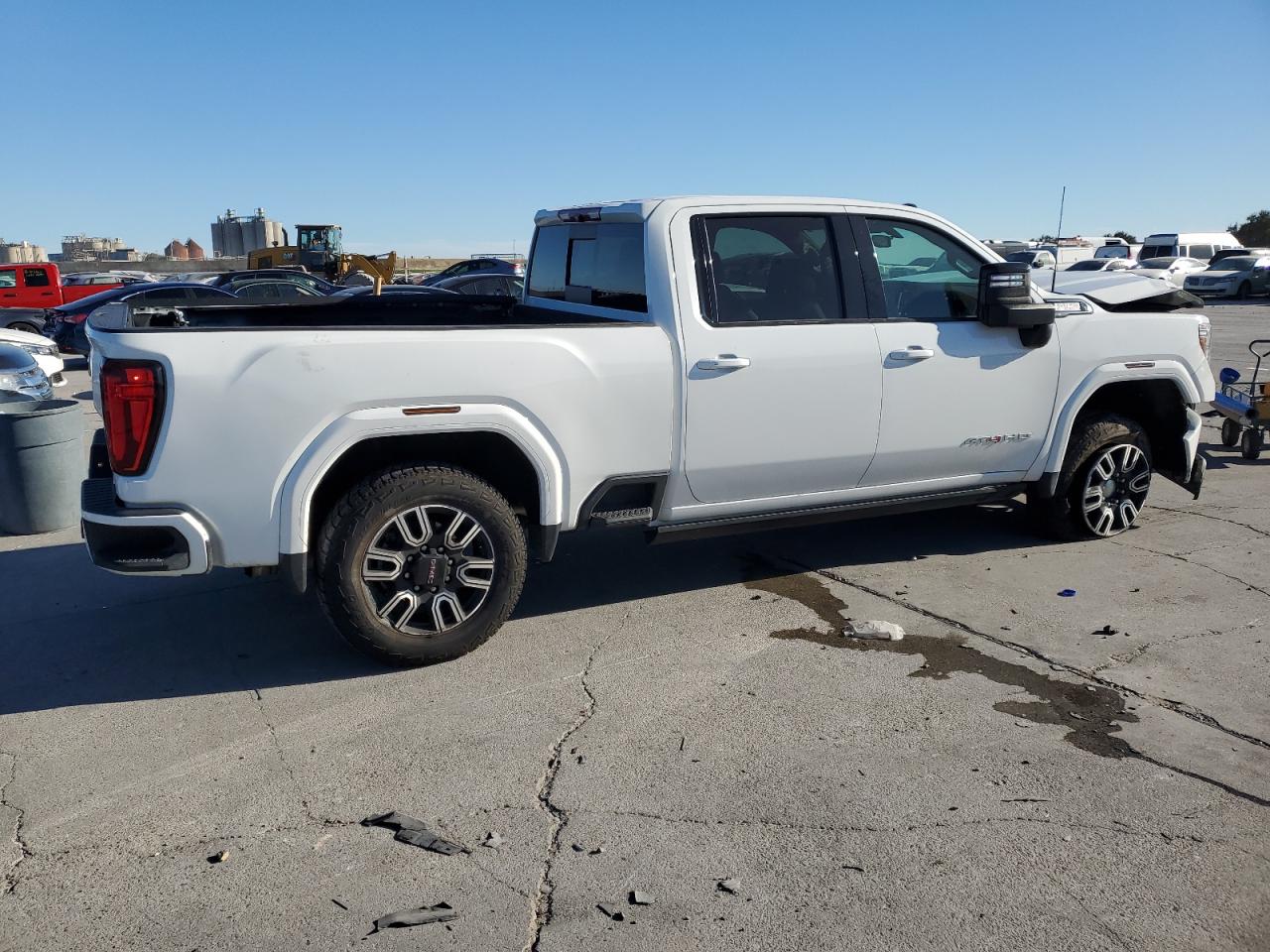 2022 GMC Sierra VIN 1GT49PEY0NF228566 Copart auction photo, front end / side damage thumbnail 3