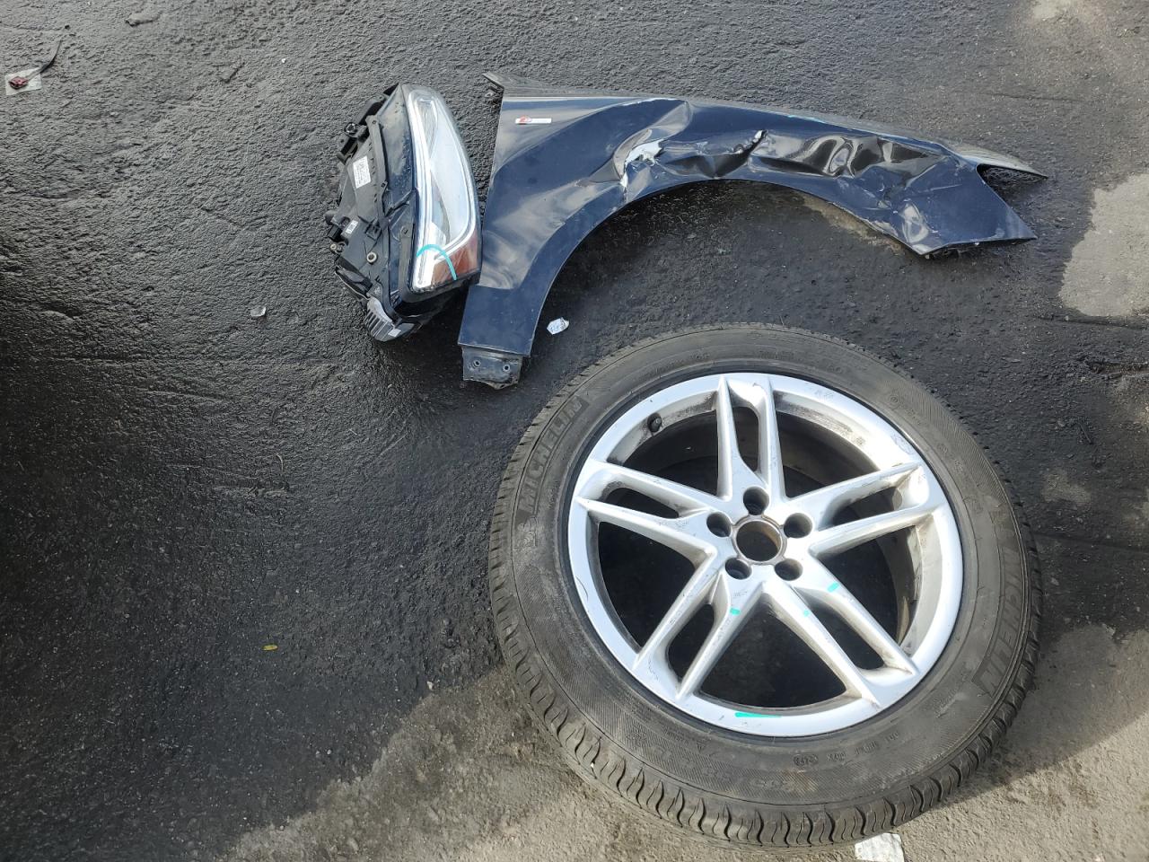 2014 Audi Q5 VIN WA1DGAFP7EA113642 Copart auction photo, front end damage thumbnail 13