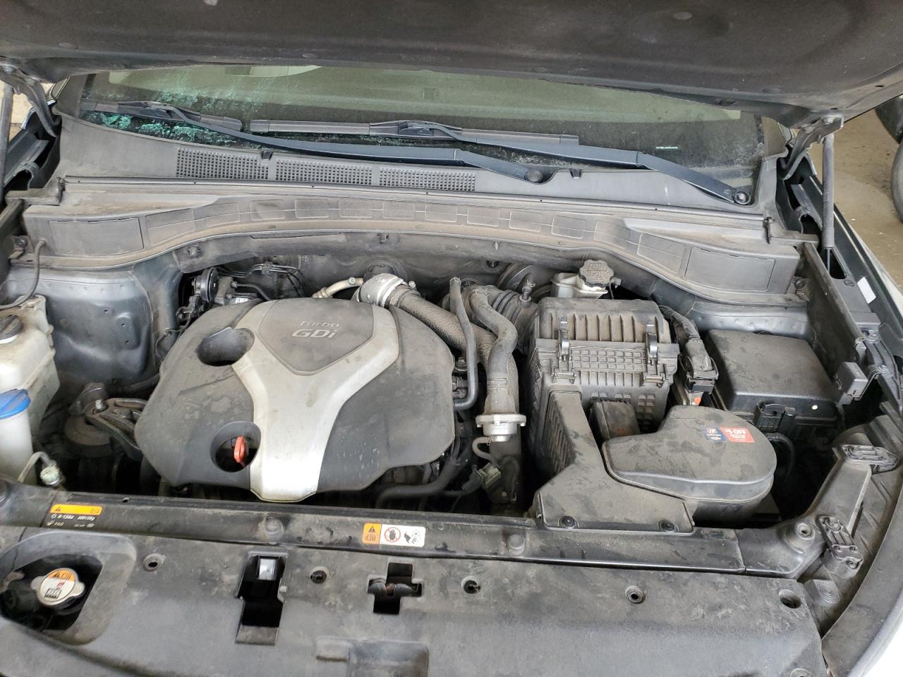 2013 Hyundai Santa Fe VIN 5XYZWDLA0DG034330 Copart auction photo, front end damage thumbnail 12