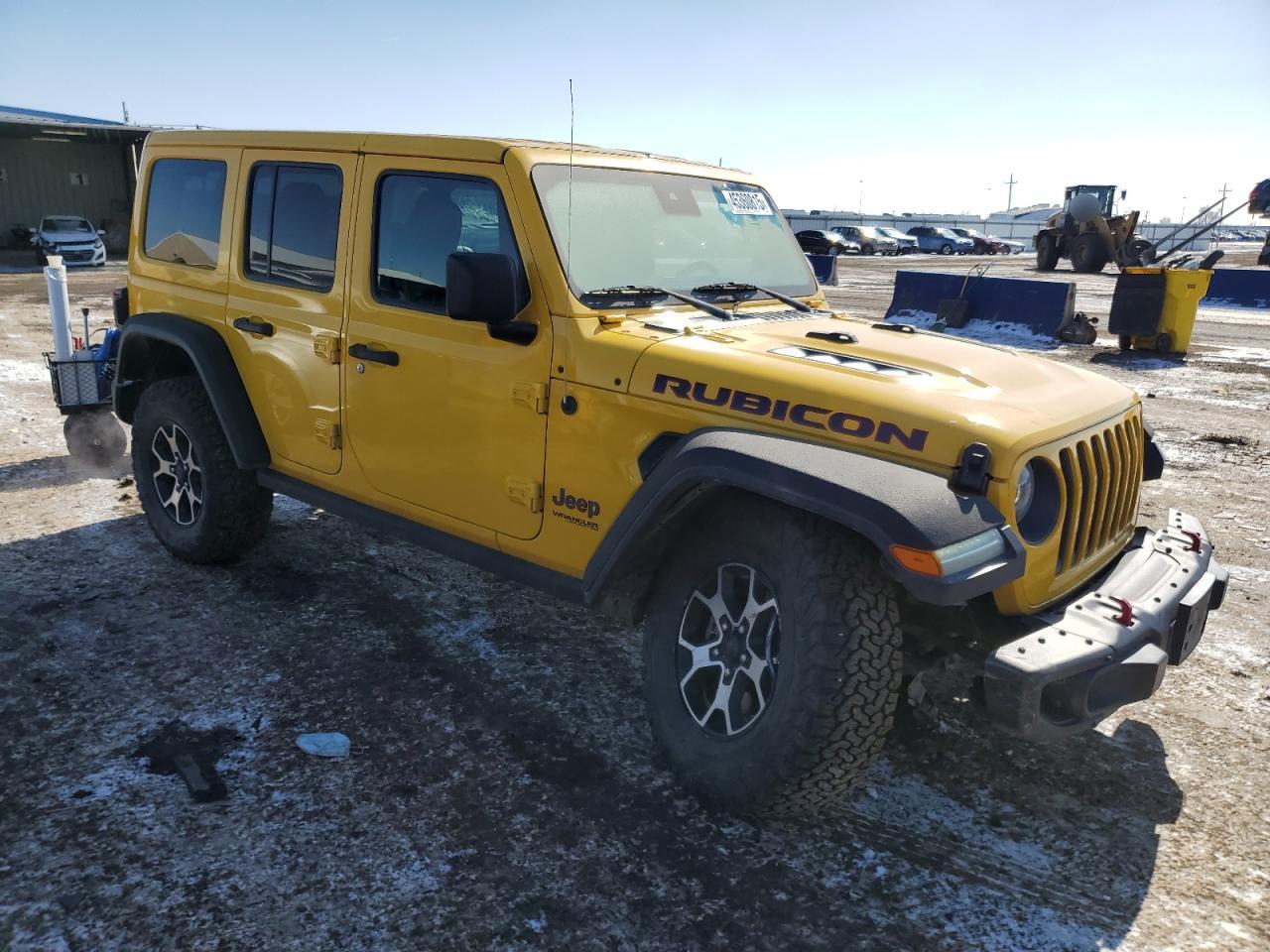 2020 Jeep Wrangler VIN 1C4HJXFG6LW186612 Copart auction photo, undercarriage damage thumbnail 4