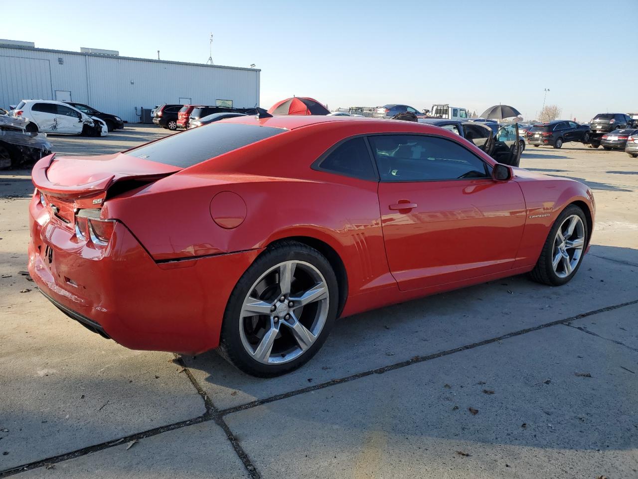 2013 Chevrolet Camaro VIN 2G1FK1EJ3D9214304 Copart auction photo, rear end damage thumbnail 3