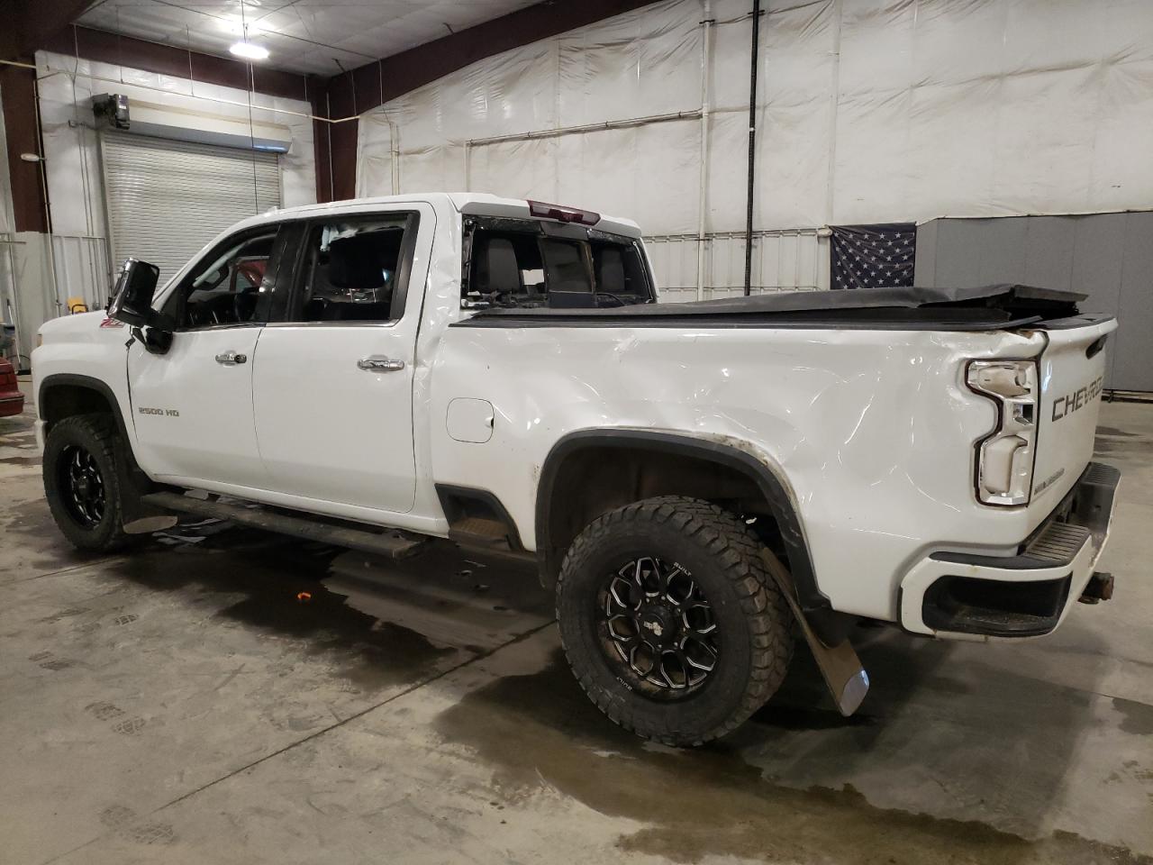 2021 Chevrolet Silverado VIN 1GC4YPEY3MF265998 Copart auction photo, rollover damage thumbnail 2