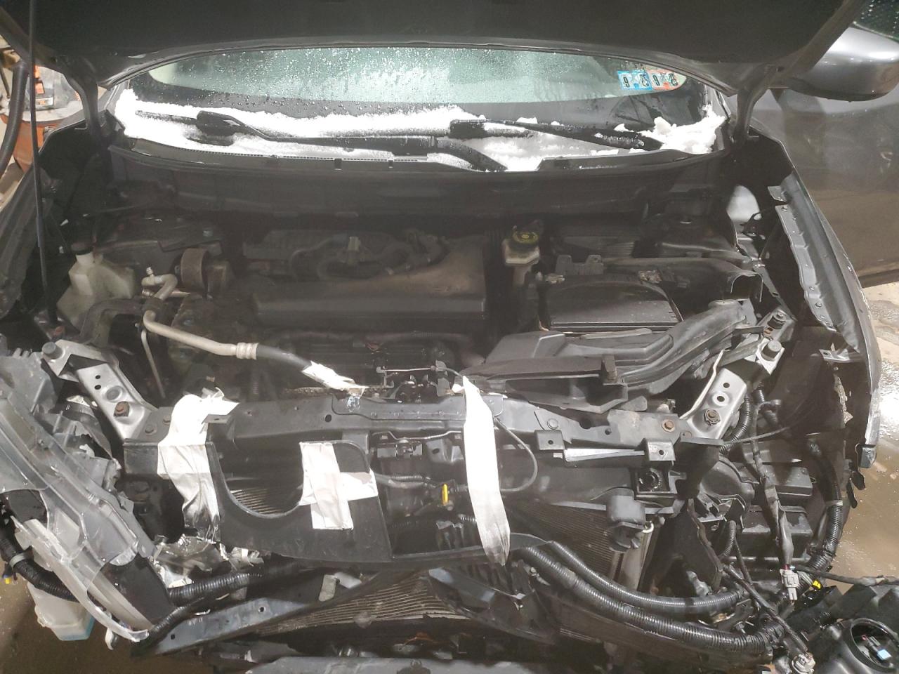 2017 Nissan Rogue VIN JN8AT2MV5HW260811 Copart auction photo, front end / rear end damage thumbnail 12