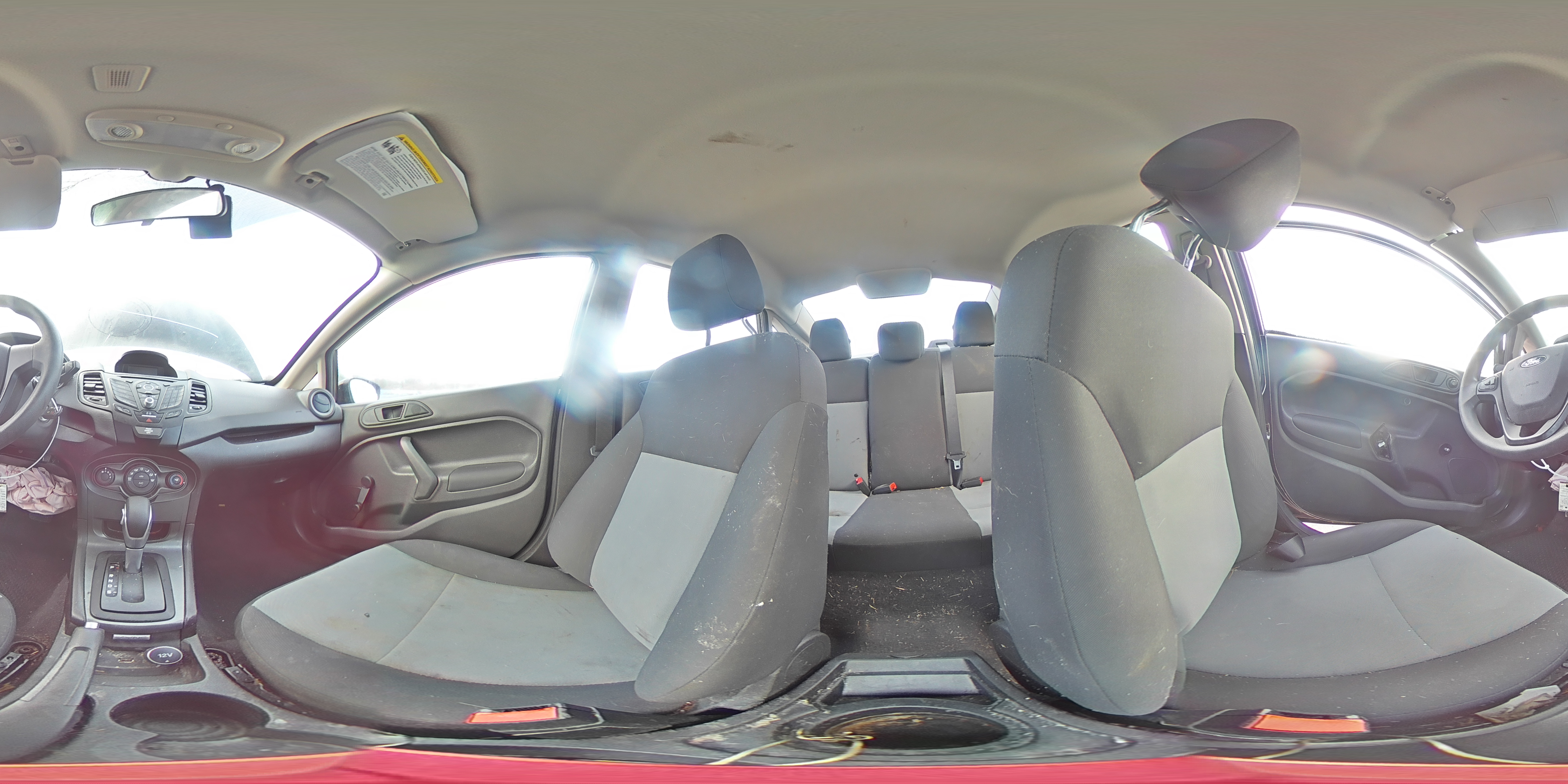 2019 Ford Fiesta VIN 3FADP4AJ6KM162670 Copart auction photo, front end / side damage thumbnail 15
