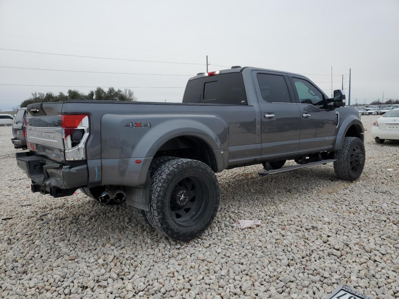2022 Ford F450 VIN 1FT8W4DT8NEC09929 Copart auction photo, front end / rear end damage thumbnail 3