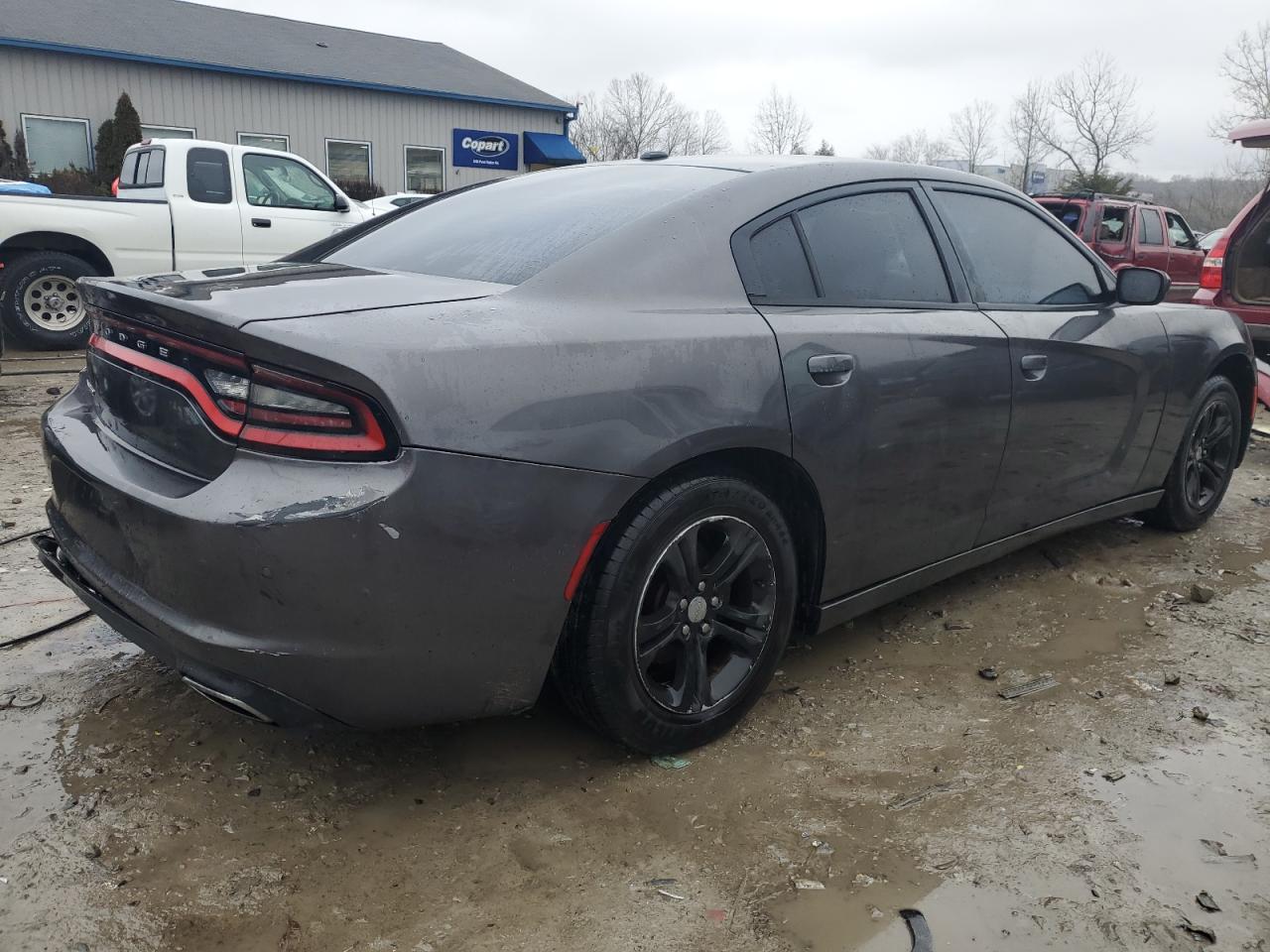 2015 Dodge Charger VIN 2C3CDXBG0FH776433 Copart auction photo, side / rear end damage thumbnail 3