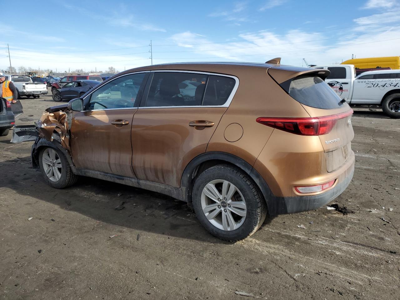 2018 KIA Sportage VIN KNDPMCAC7J7321247 Copart auction photo, front end damage thumbnail 2